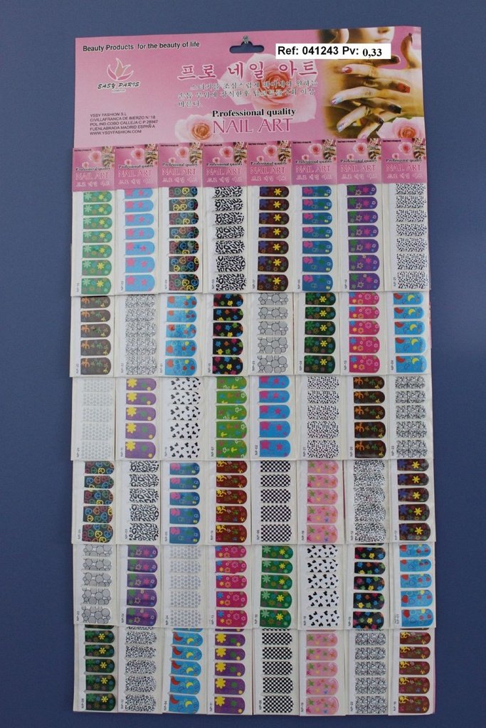 Pegatinas de uñas 48/u decoraciones adhesivas para manicura