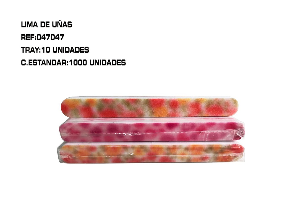 Lima acolchada 10 pcs - Accesorios de uñas