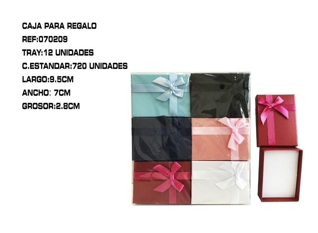 Caja de regalo 7x9.5 12 unidades