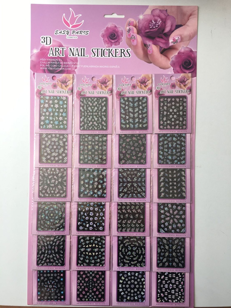 Pegatinas de uñas 24 u - Adhesivos decorativos para uñas