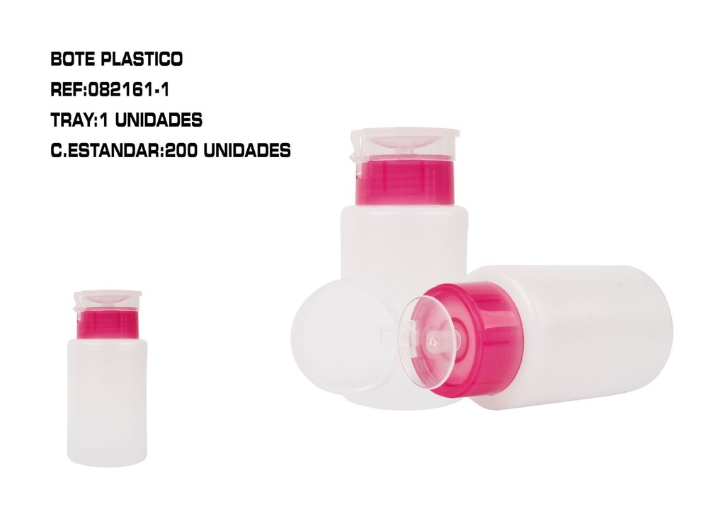 Bote de plástico a presión - Utensilios para manicura 