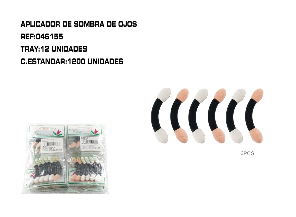 Alicates para sombras curvados - 12 unidades - Herramientas de maquillaje