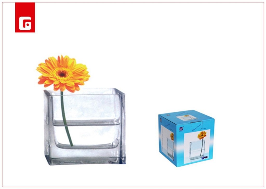 Florero cristal 10*10*10 - Decoración del hogar
