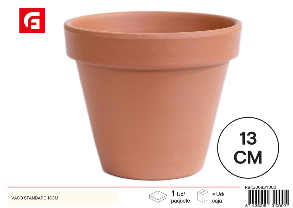 Maceta estándar 13cm para jardín