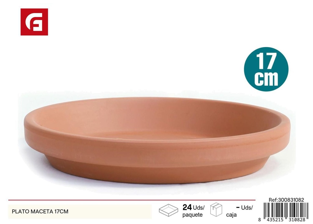 Plato para maceta 17 cm - Artículos de jardinería