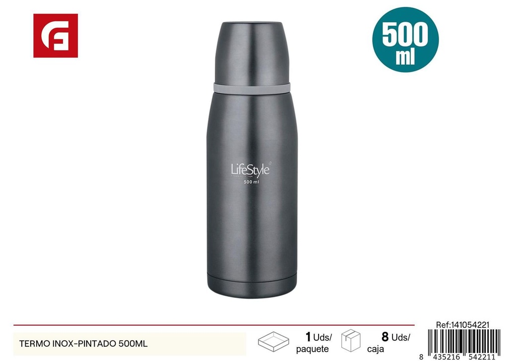 Termo de acero inoxidable pintado 500ml