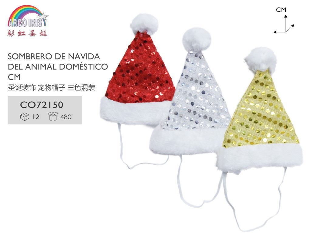 Sombrero navideño para mascotas