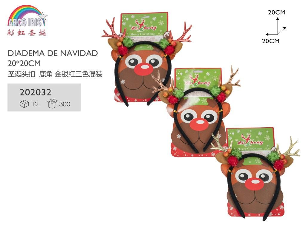 Diadema de navidad 20*20cm para fiestas y disfraces