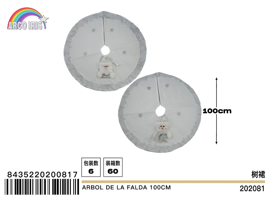 Falda para árbol de Navidad 100cm