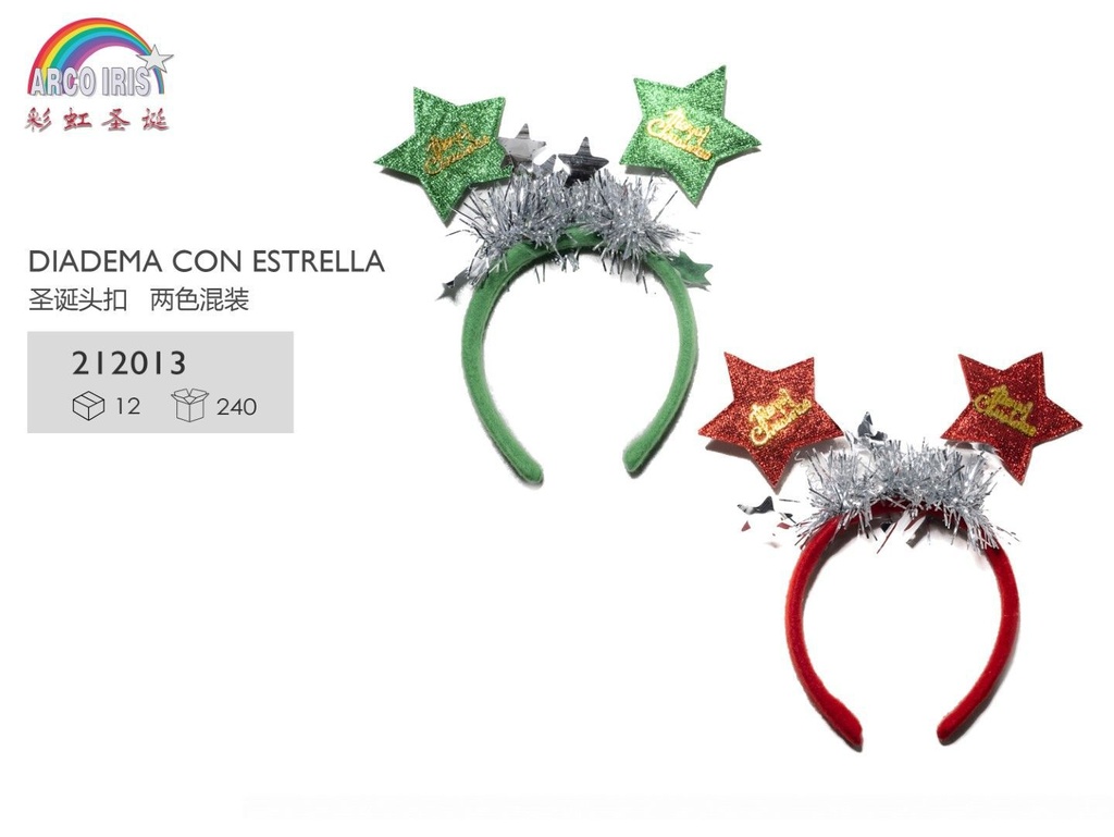 Diadema con estrella para Navidad