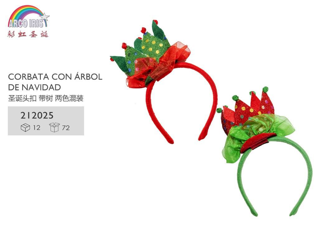 Diadema con corona de Navidad para fiestas