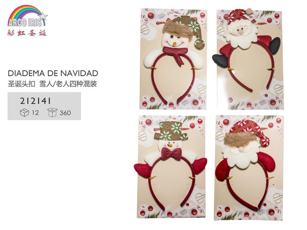 Diadema de Navidad para fiestas y disfraces