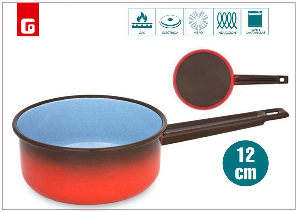 Cazo fuego recto 12cm para cocina