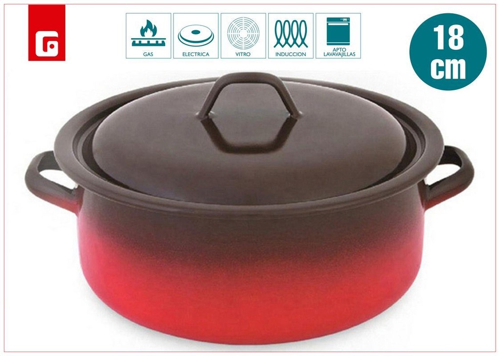 Cacerola Fuego 18cm para cocina