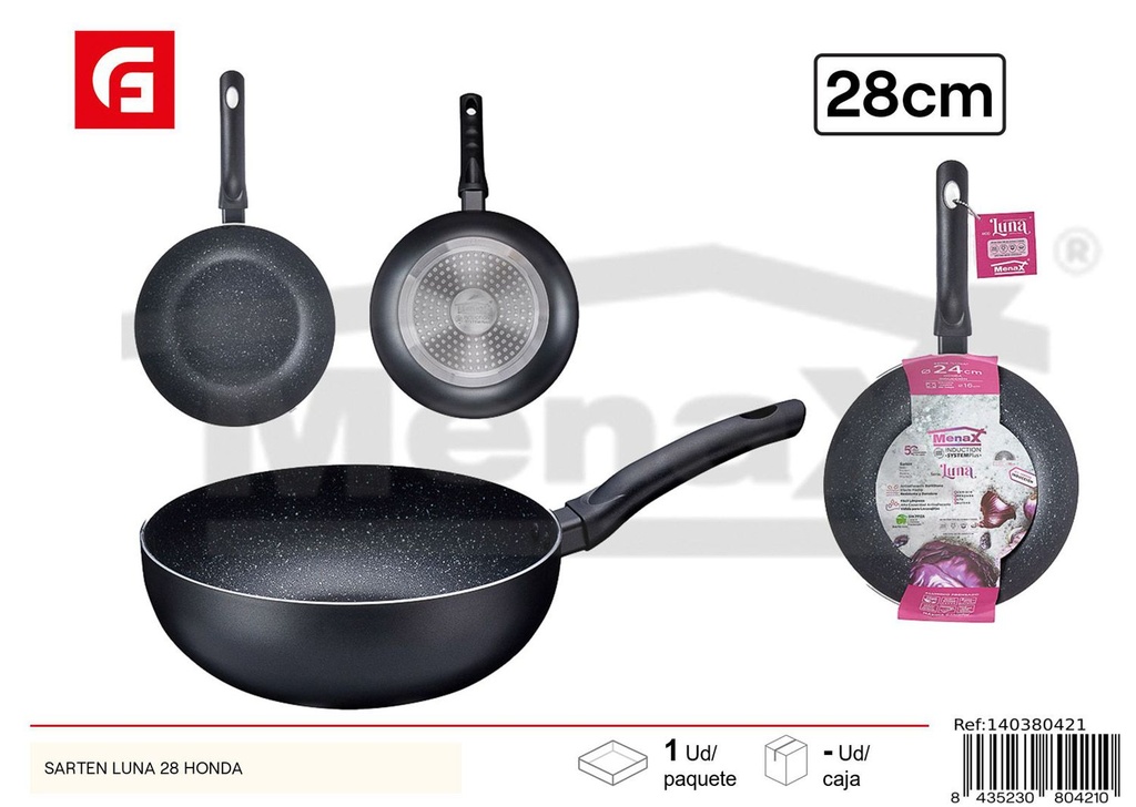 Sartén honda Luna 28cm para cocina