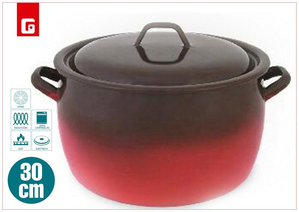 Olla de fuego alta de 30 cm - Utensilios de cocina