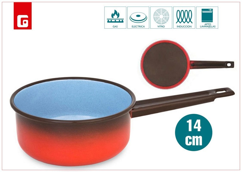 Cazo fuego recto 14cm, utensilios de cocina