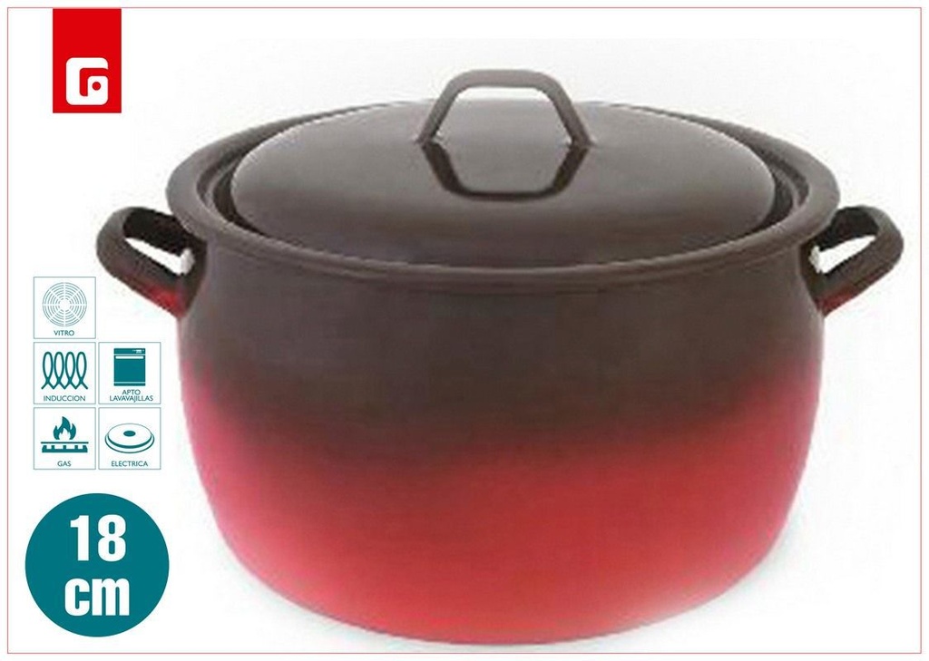 Olla fuego 18cm para cocina