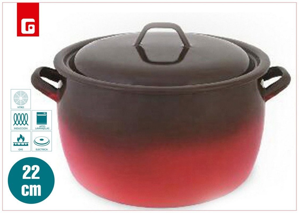 Olla fuego 22cm para cocina