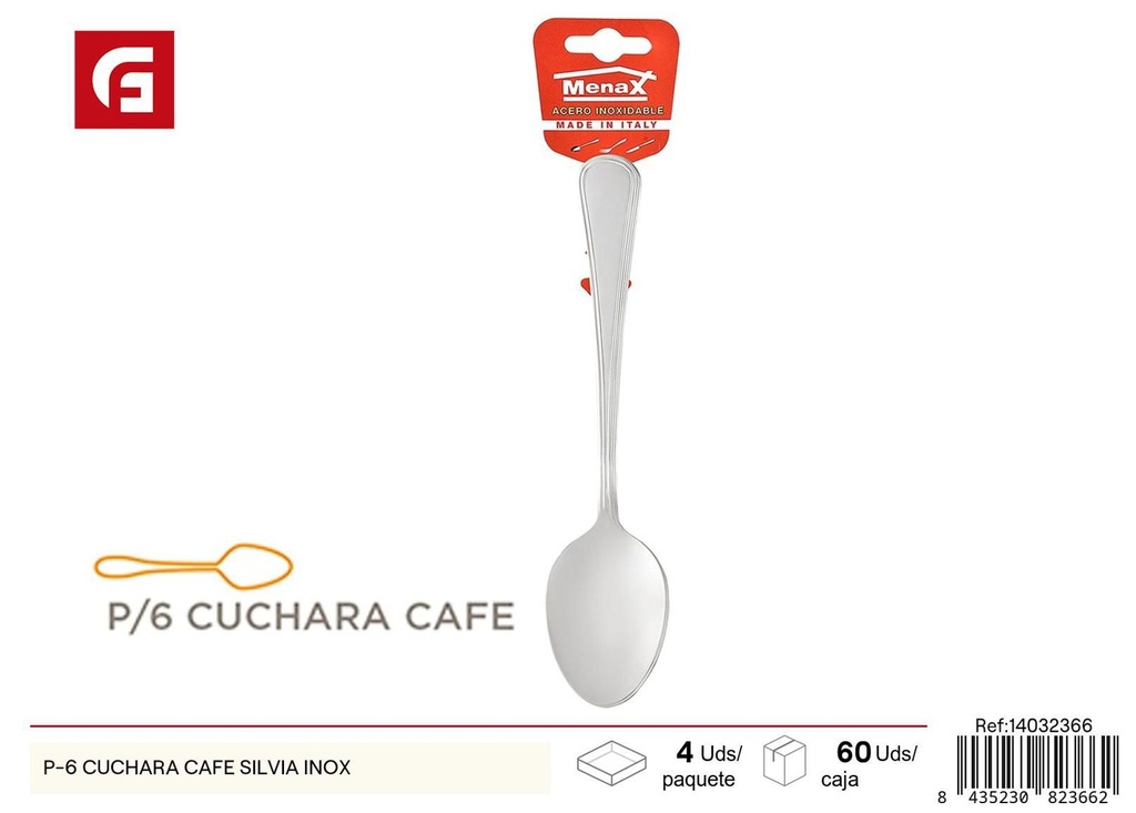 Cuchara de café Silvia inox para cocina