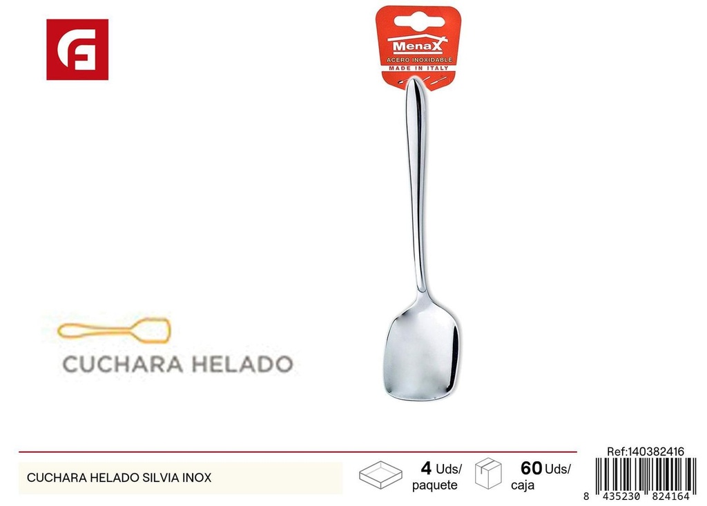 Cuchara de helado Silvia inox para postres