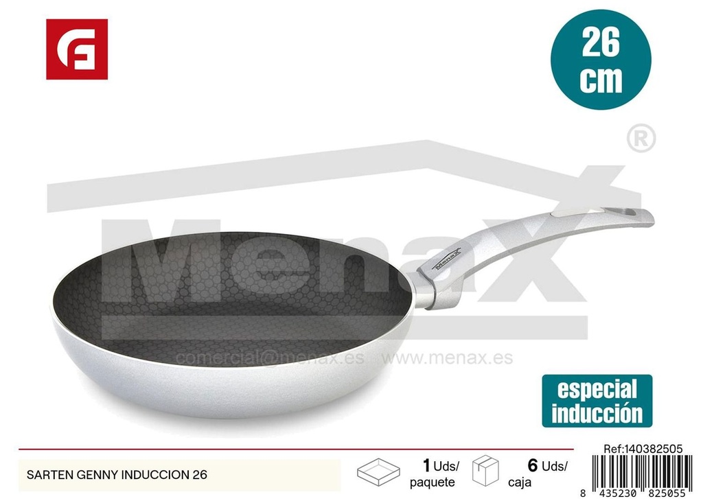 Sartén Genny inducción 26 cm - Utensilios de cocina