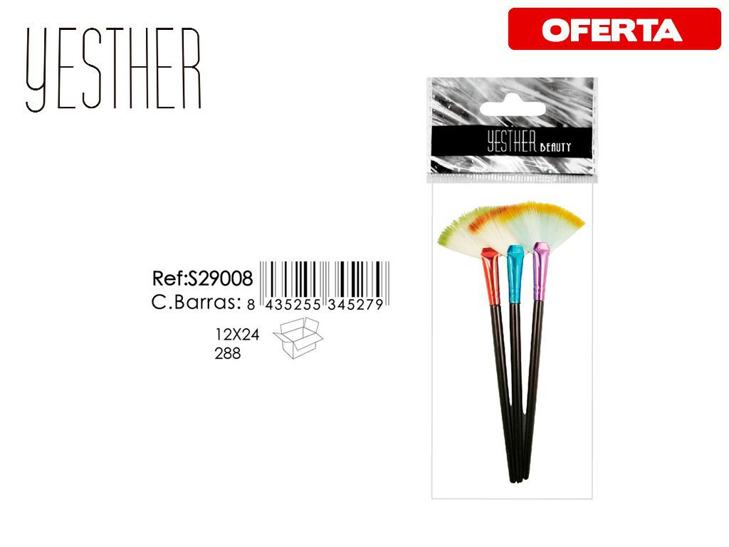 Aplicador de sombra para ojos YESENSY 12/u - Pinceles de maquillaje