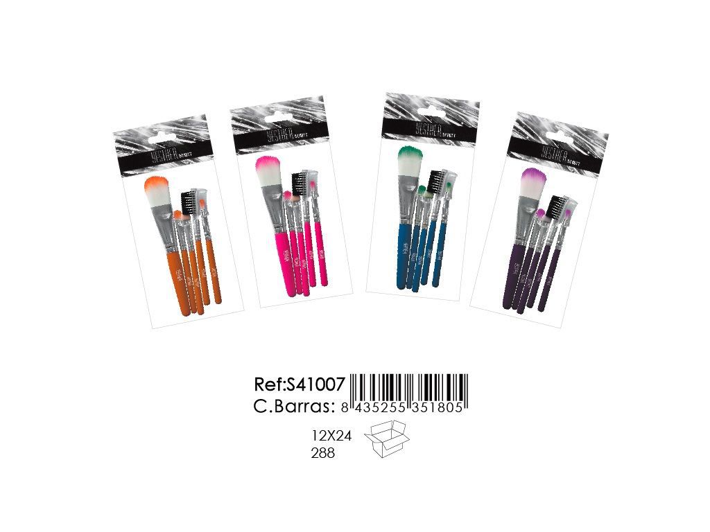 Conjunto brochas maquillaje 12/U - Accesorios de belleza