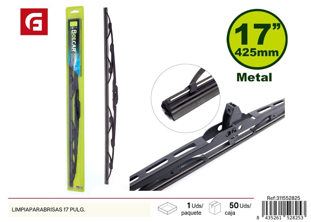 Limpia parabrisas 17 pulgadas - Accesorios de coche