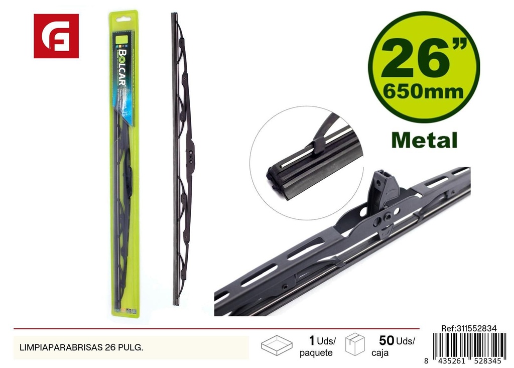 Limpia parabrisas 26'' - Accesorios para auto