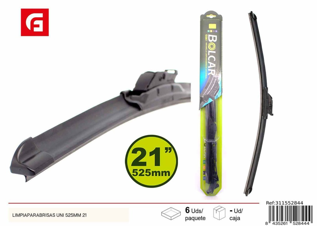 Limpia parabrisas UNI 525MM 21'' - Accesorios de coche