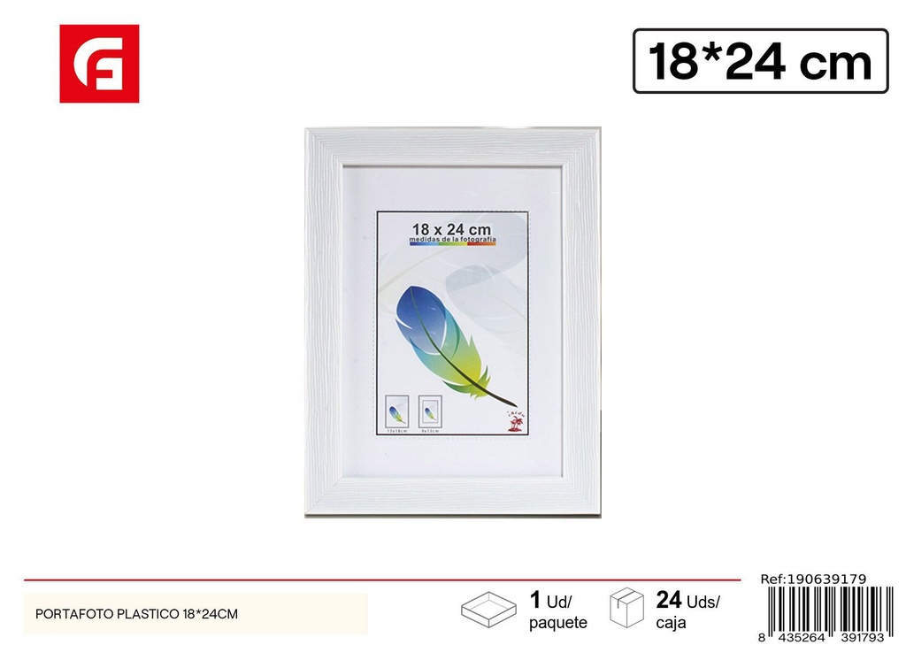 Portafoto plástico PS-612 18x24 cm - Marcos de fotos