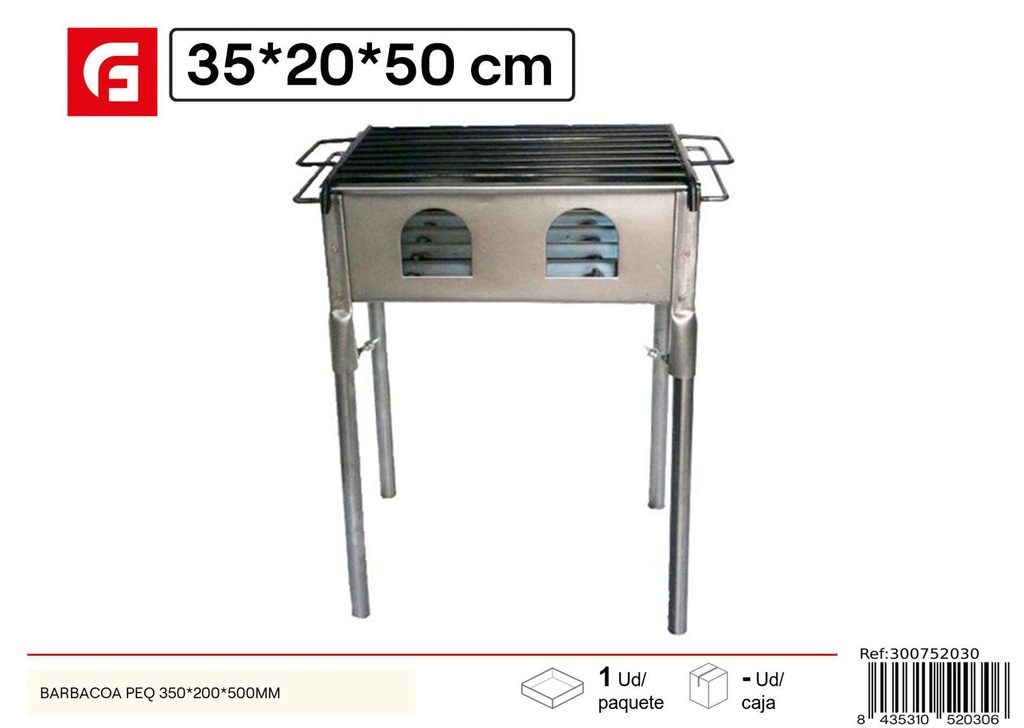 Barbacoa pequeña 350*200*500mm para parrilladas y exteriores