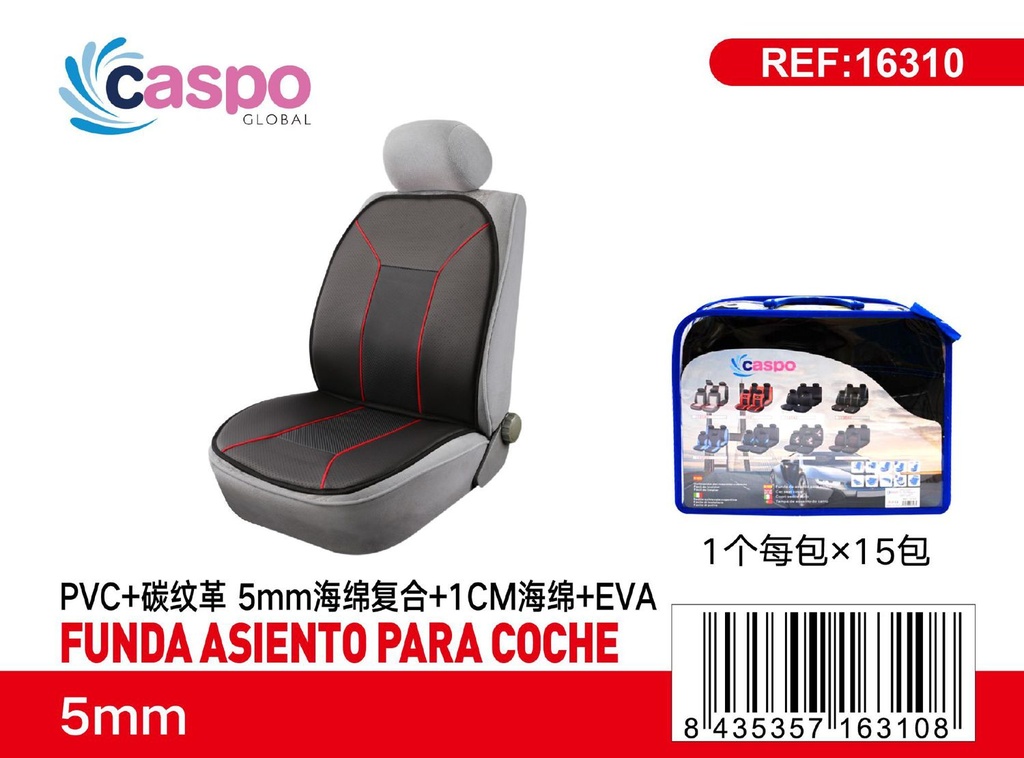 Funda de asiento para coche EVA CH9502 2mm+1cm+2mm