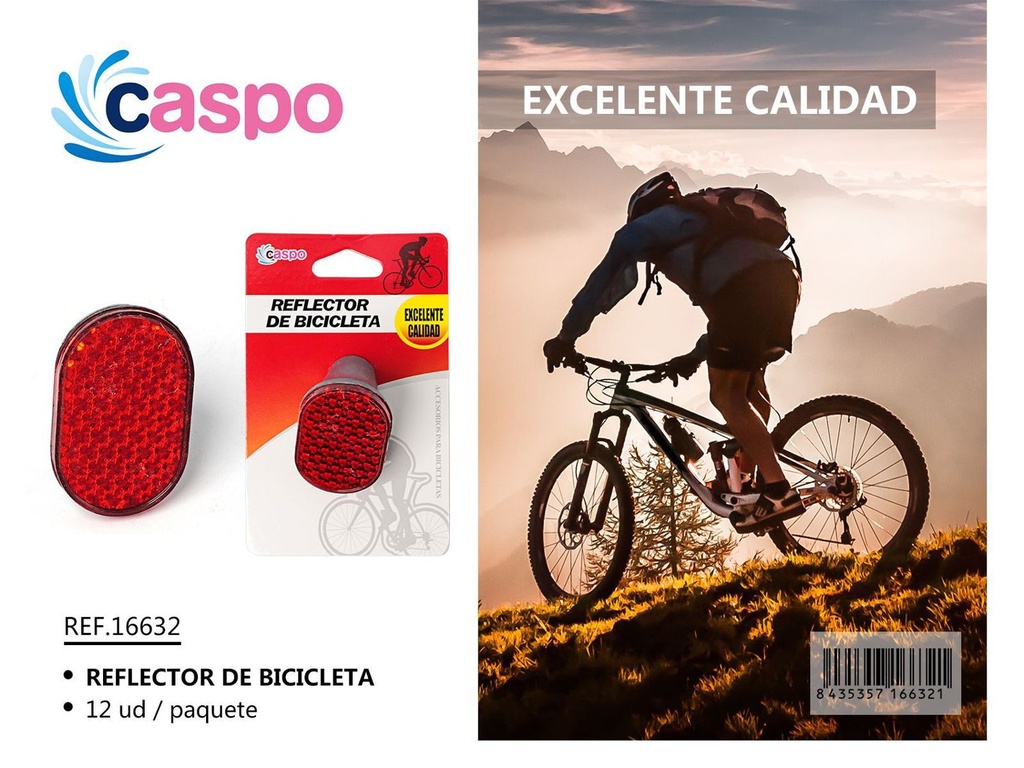 Reflector de bicicleta para seguridad vial