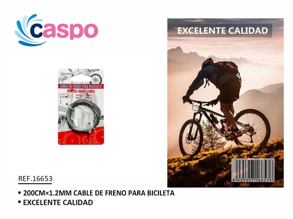 Cable de freno delantero SC-001 2m x 1.5mm para bicicletas