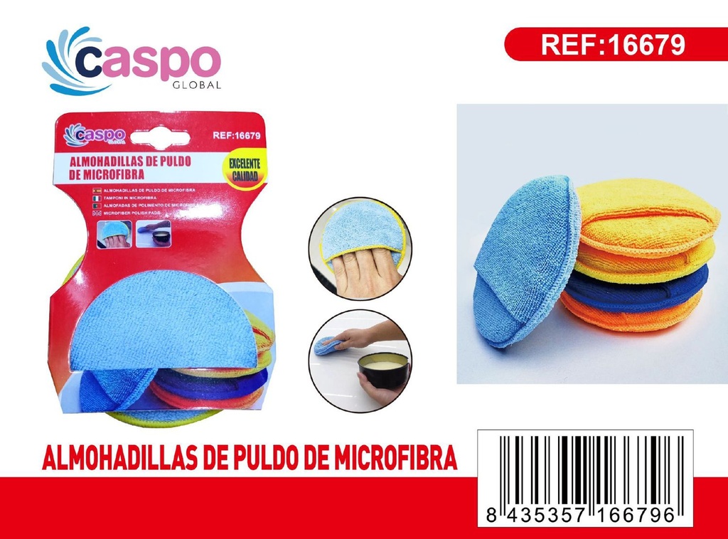 Almohadilla de pulido de microfibra para encerado de coche