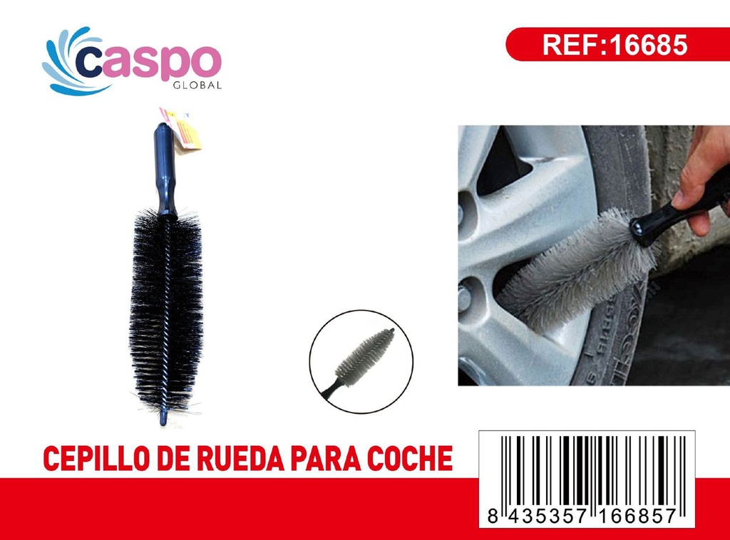 Cepillo para rueda de coche limpieza