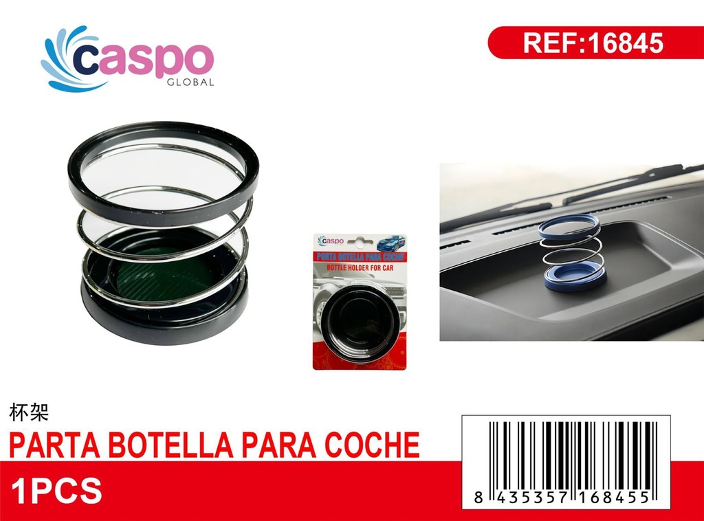 Porta botellas para coche