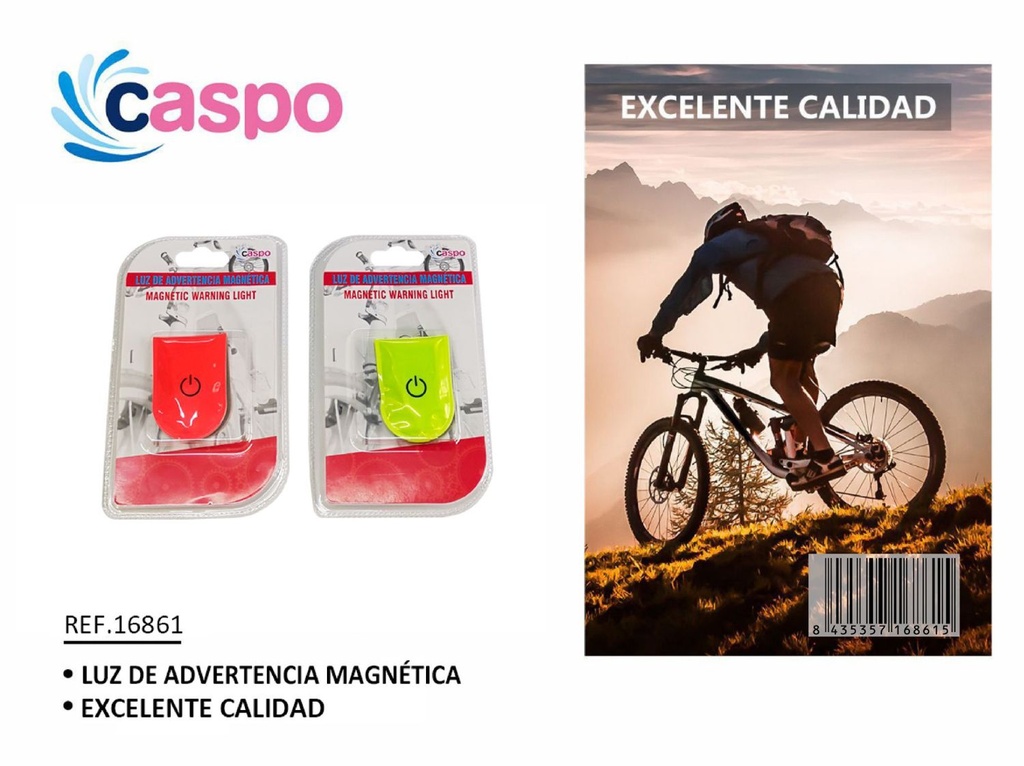 Accesorio para bicicleta con imán y luz