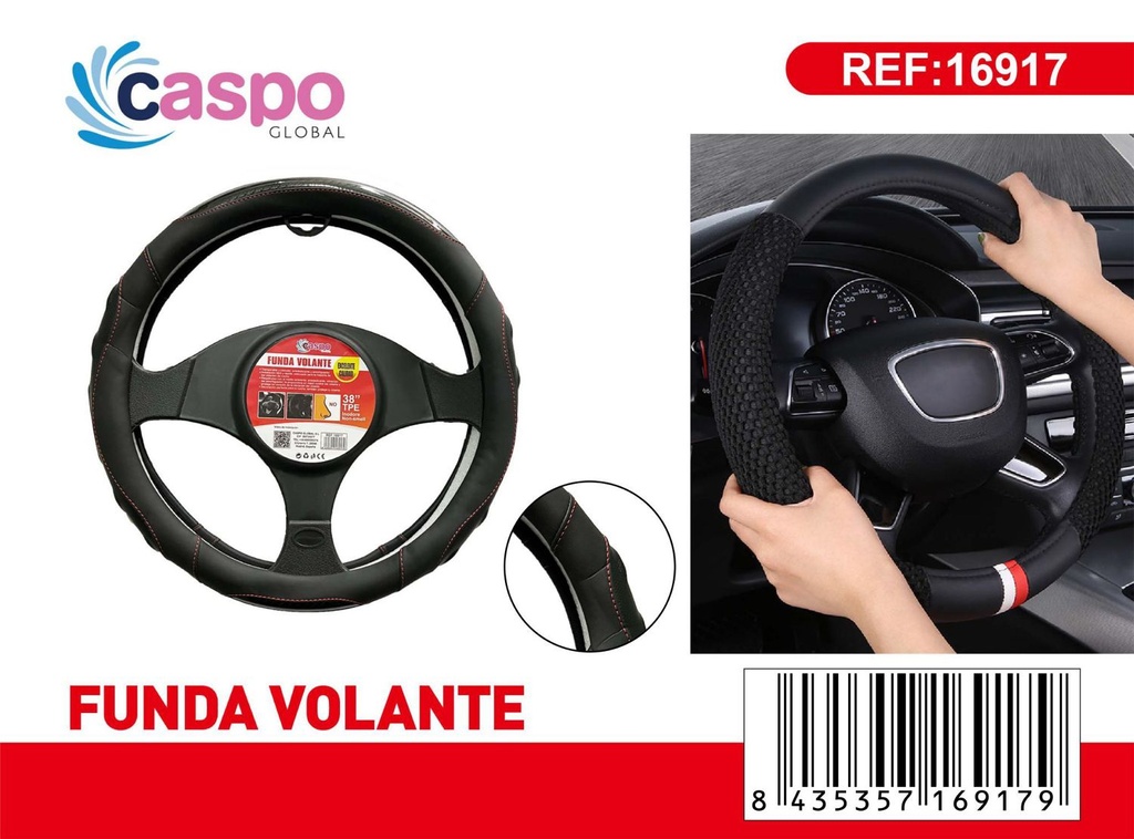 Funda volante 38'' PU+ silicona negro