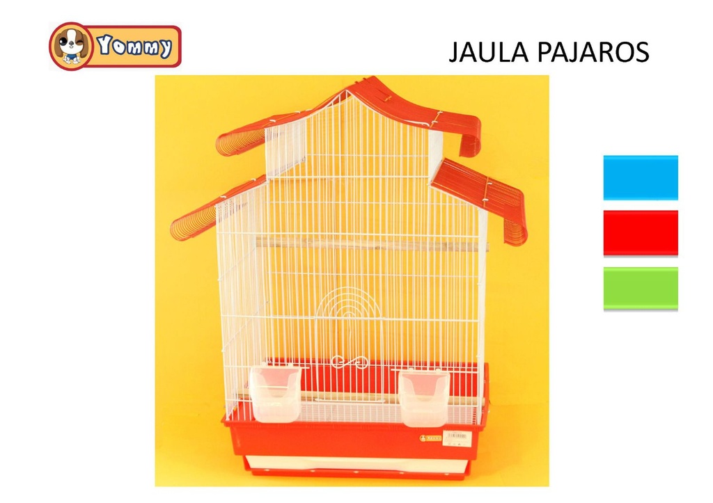 Jaula para pájaros 59x38x70cm