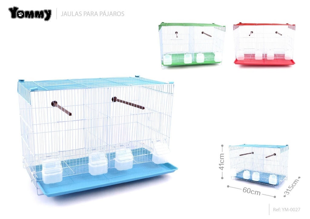 Jaula de pájaros 60.5x31.5x41 cm - Accesorios para mascotas