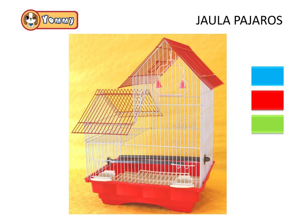 Jaula de pájaros 38x34.5x46.5cm para mascotas