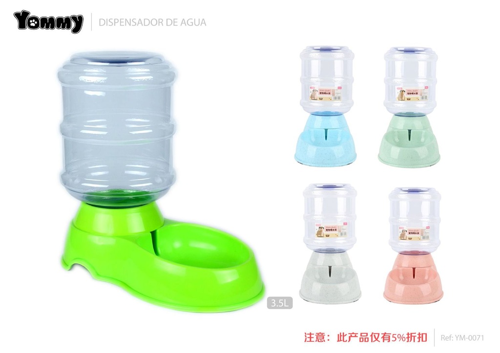 Dispensador de agua para mascotas 3.5L