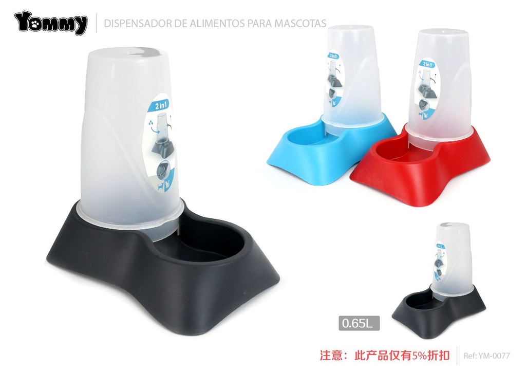 Dispensador de agua 0.65L - Accesorios para mascotas