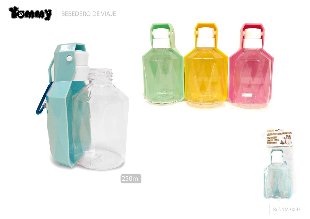 Bebedero viaje 250 ml - Accesorios para mascotas