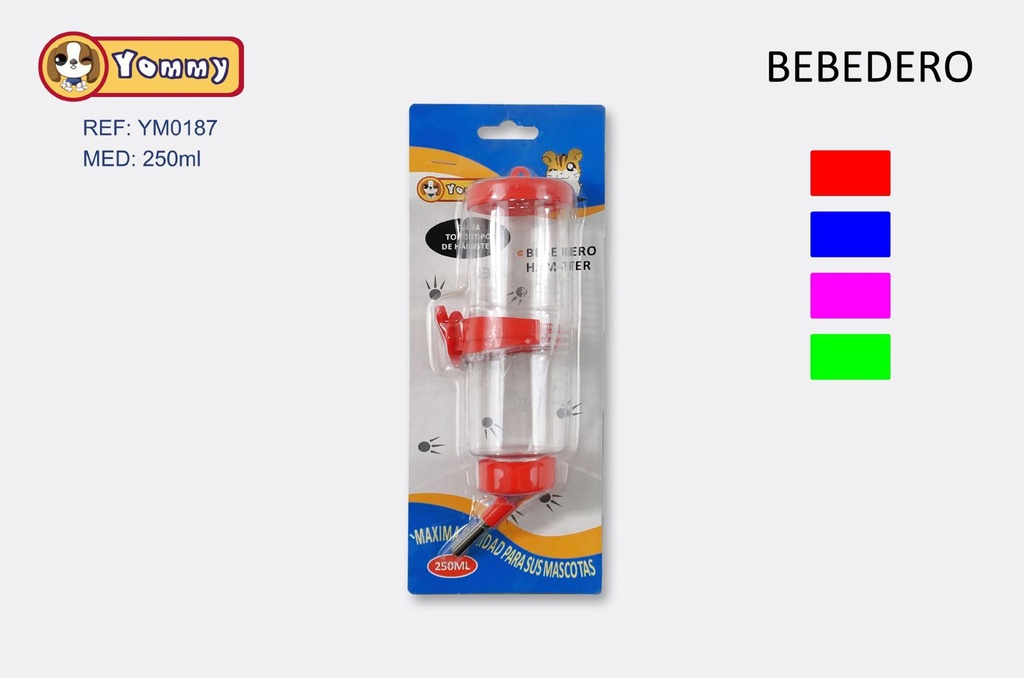 Bebedero para hámster 250 ml