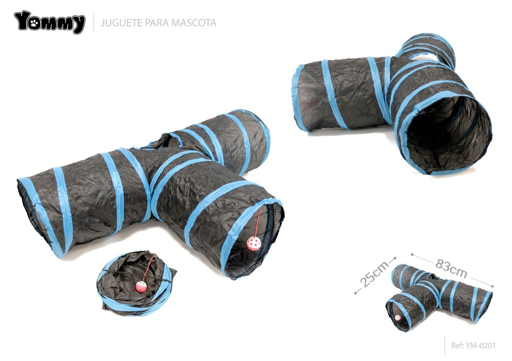 Juguete túnel para mascotas 25*83 cm - Accesorios para mascotas