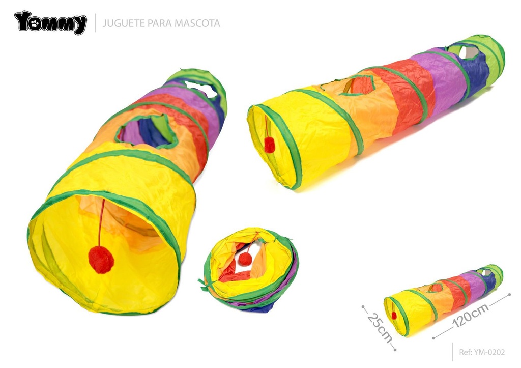 Juguete de túnel para mascotas 25x120 cm - Juguetes y accesorios para mascotas